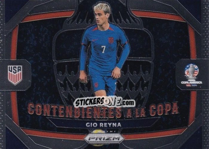 Sticker Gio Reyna - Prizm Copa America 2023-2024
 n. CC29 - Panini