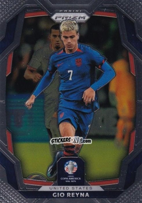 Sticker Gio Reyna - Prizm Copa America 2023-2024
 n. 156 - Panini