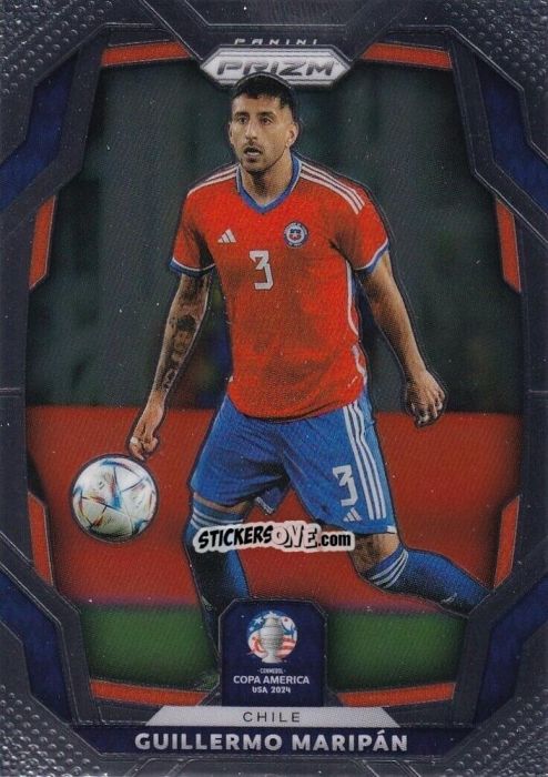 Figurina Guillermo Maripan - Prizm Copa America 2023-2024
 n. 47 - Panini
