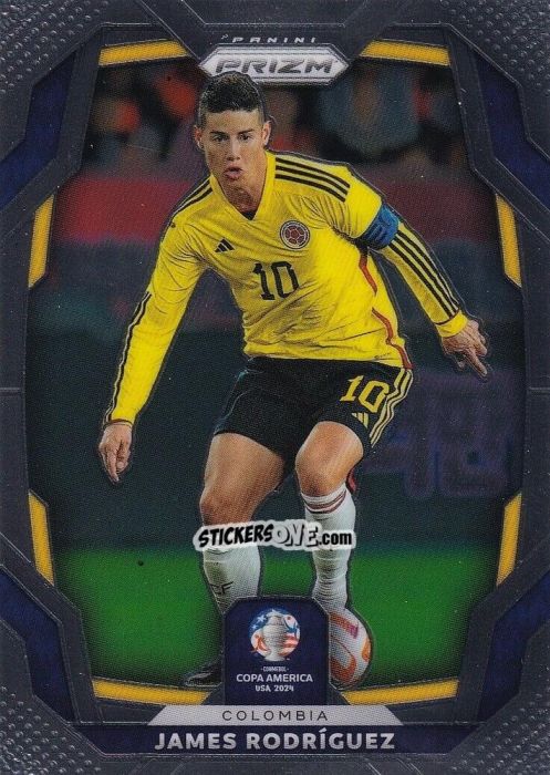 Sticker James Rodriguez - Prizm Copa America 2023-2024
 n. 49 - Panini