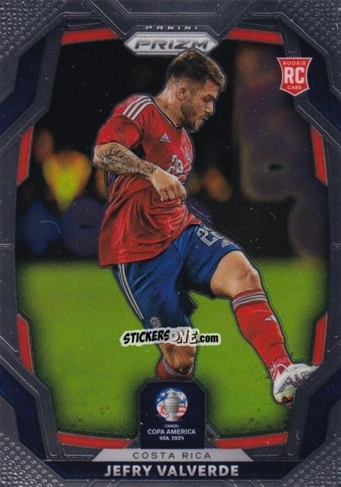 Sticker Jefry Valverde - Prizm Copa America 2023-2024
 n. 182 - Panini