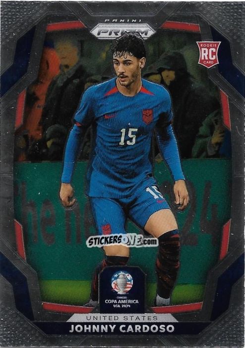 Figurina Johnny Cardoso - Prizm Copa America 2023-2024
 n. 155 - Panini