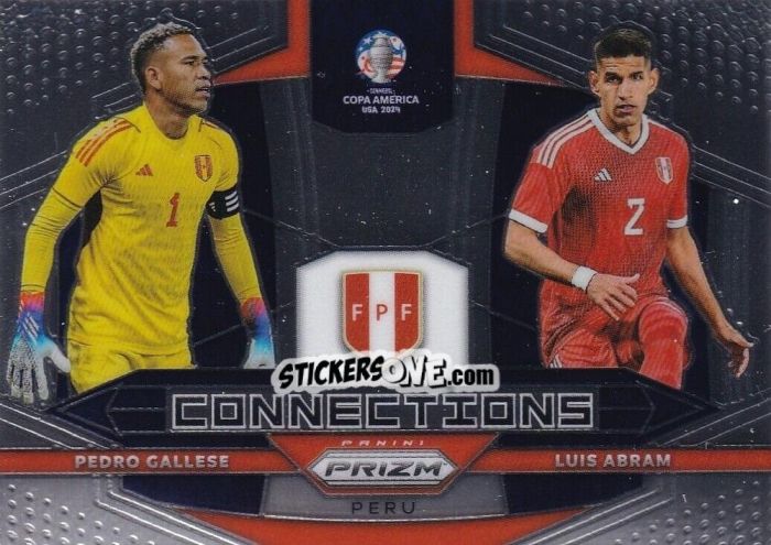 Sticker Luis Abram / Pedro Gallese - Prizm Copa America 2023-2024
 n. C28 - Panini