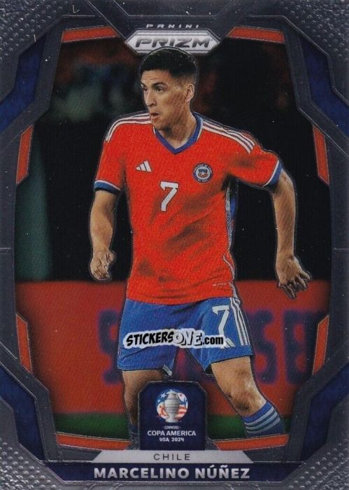 Figurina Marcelino Nunez - Prizm Copa America 2023-2024
 n. 40 - Panini