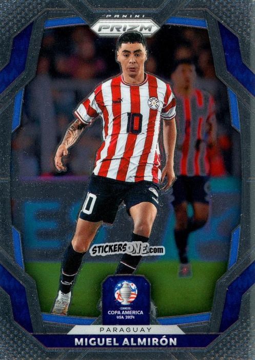 Figurina Miguel Almiron - Prizm Copa America 2023-2024
 n. 82 - Panini