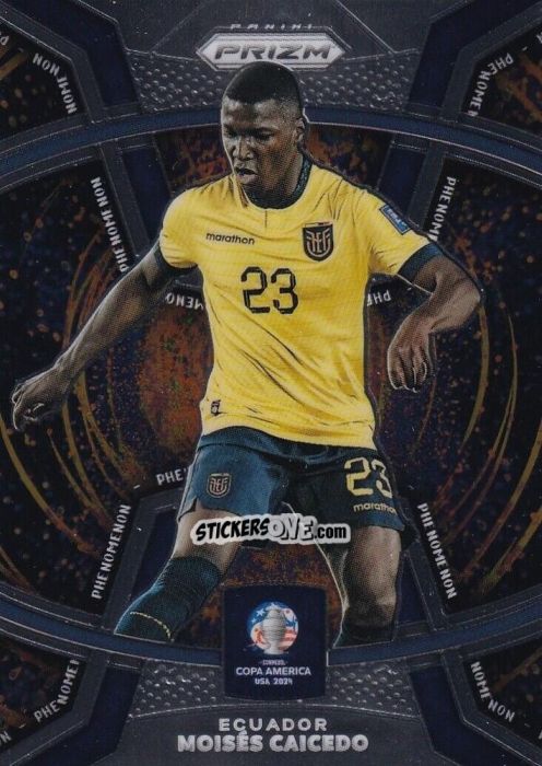 Figurina Moises Caicedo - Prizm Copa America 2023-2024
 n. P20 - Panini