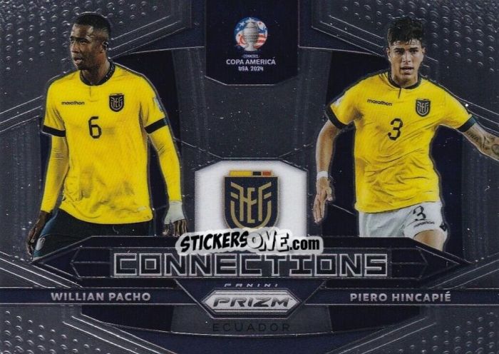 Sticker Piero Hincapie / Willian Pacho - Prizm Copa America 2023-2024
 n. C8 - Panini