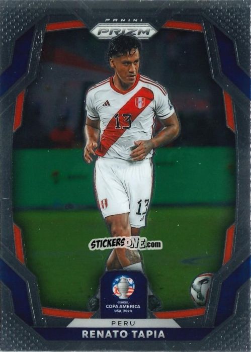 Sticker Renato Tapia - Prizm Copa America 2023-2024
 n. 86 - Panini