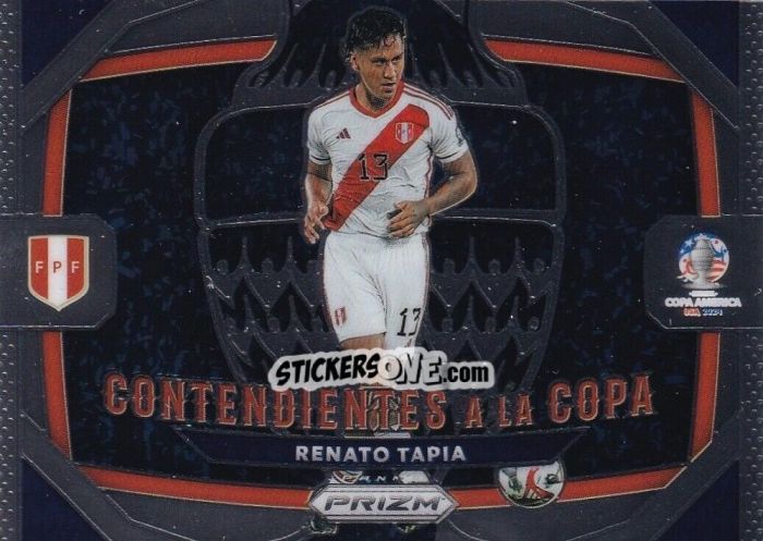 Sticker Renato Tapia - Prizm Copa America 2023-2024
 n. CC28 - Panini