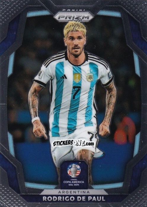 Figurina Rodrigo de Paul - Prizm Copa America 2023-2024
 n. 9 - Panini