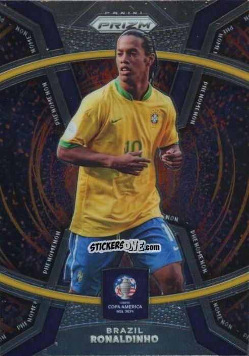 Sticker Ronaldinho - Prizm Copa America 2023-2024
 n. P39 - Panini
