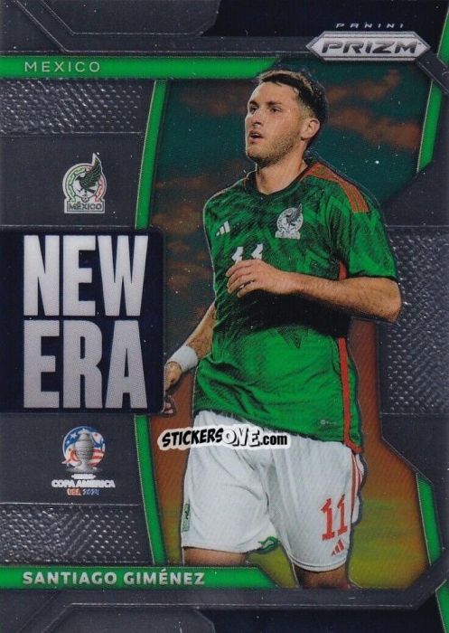Sticker Santiago Gimenez - Prizm Copa America 2023-2024
 n. NE11 - Panini