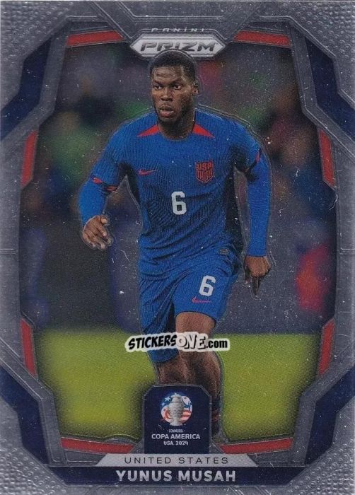 Sticker Yunus Musah - Prizm Copa America 2023-2024
 n. 153 - Panini