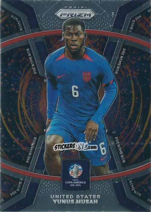 Sticker Yunus Musah - Prizm Copa America 2023-2024
 n. P23 - Panini