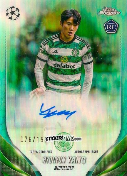 Sticker Hyunyun Yang - UEFA Club Competitions Chrome 2023-2024
 n. CA-HY - Topps