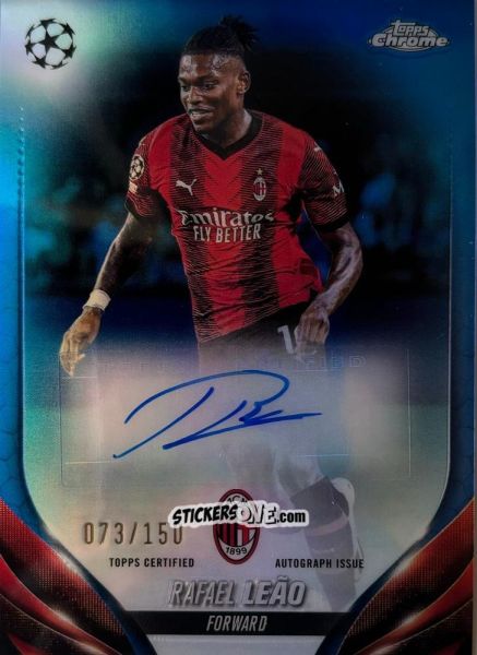 Sticker Rafael Leão - UEFA Club Competitions Chrome 2023-2024
 n. CA-LR - Topps