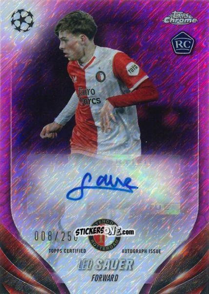 Sticker Leo Sauer - UEFA Club Competitions Chrome 2023-2024
 n. CA-LS - Topps