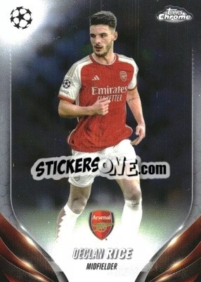Sticker Declan Rice - UEFA Club Competitions Chrome 2023-2024
 n. 6 - Topps