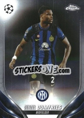 Sticker Denzel Dumfries - UEFA Club Competitions Chrome 2023-2024
 n. 9 - Topps