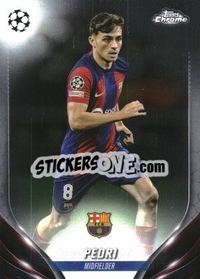 Sticker Pedri - UEFA Club Competitions Chrome 2023-2024
 n. 15 - Topps