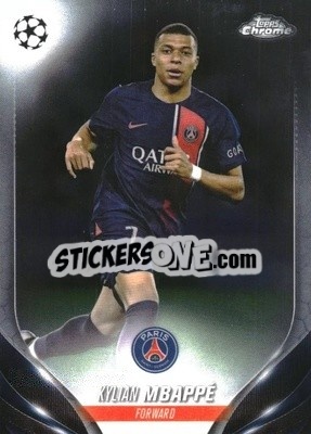 Sticker Kylian Mbappé - UEFA Club Competitions Chrome 2023-2024
 n. 21 - Topps