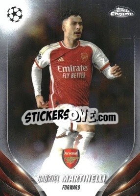 Sticker Gabriel Martinelli - UEFA Club Competitions Chrome 2023-2024
 n. 23 - Topps