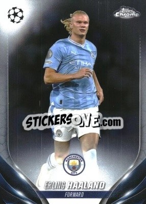 Sticker Erling Haaland - UEFA Club Competitions Chrome 2023-2024
 n. 39 - Topps