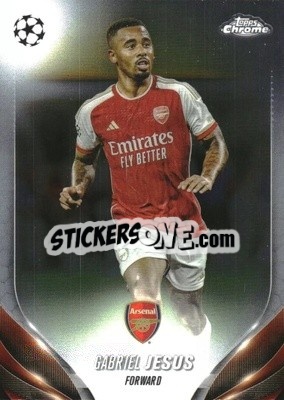 Sticker Gabriel Jesus - UEFA Club Competitions Chrome 2023-2024
 n. 40 - Topps