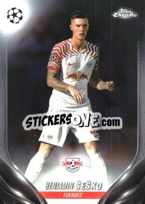 Sticker Benjamin Šeško - UEFA Club Competitions Chrome 2023-2024
 n. 46 - Topps