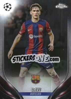 Sticker Gavi - UEFA Club Competitions Chrome 2023-2024
 n. 63 - Topps
