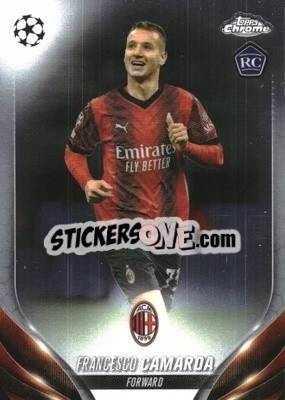 Sticker Francesco Camarda - UEFA Club Competitions Chrome 2023-2024
 n. 68 - Topps