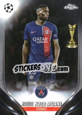 Sticker Randal Kolo Muani - UEFA Club Competitions Chrome 2023-2024
 n. 70 - Topps