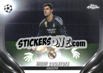 Sticker Thibaut Courtois - UEFA Club Competitions Chrome 2023-2024
 n. 100 - Topps