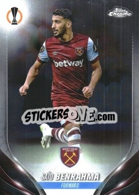 Sticker Saïd Benrahma - UEFA Club Competitions Chrome 2023-2024
 n. 103 - Topps