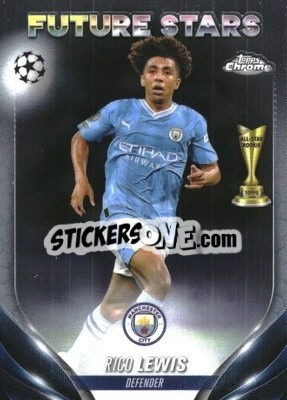 Sticker Rico Lewis - UEFA Club Competitions Chrome 2023-2024
 n. 105 - Topps