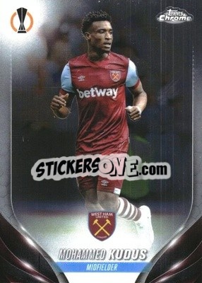 Sticker Mohammed Kudus - UEFA Club Competitions Chrome 2023-2024
 n. 110 - Topps
