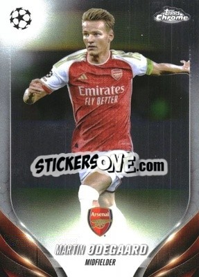 Sticker Martin Ødegaard - UEFA Club Competitions Chrome 2023-2024
 n. 111 - Topps