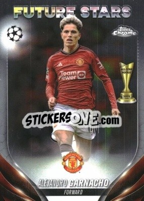 Sticker Alejandro Garnacho - UEFA Club Competitions Chrome 2023-2024
 n. 115 - Topps