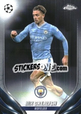 Sticker Jack Grealish - UEFA Club Competitions Chrome 2023-2024
 n. 124 - Topps