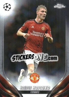 Sticker Rasmus Højlund - UEFA Club Competitions Chrome 2023-2024
 n. 131 - Topps