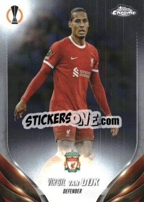 Sticker Virgil van Dijk - UEFA Club Competitions Chrome 2023-2024
 n. 132 - Topps