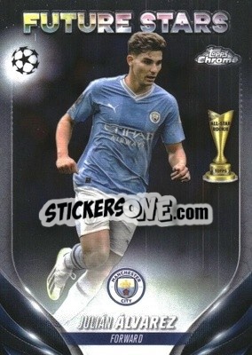 Sticker Julián Álvarez - UEFA Club Competitions Chrome 2023-2024
 n. 150 - Topps