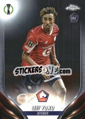 Sticker Leny Yoro - UEFA Club Competitions Chrome 2023-2024
 n. 154 - Topps