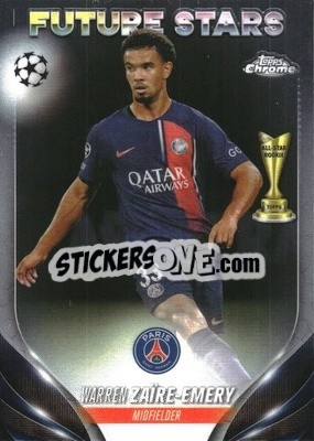 Sticker Warren Zaïre-Emery - UEFA Club Competitions Chrome 2023-2024
 n. 159 - Topps