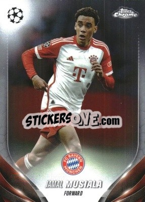 Sticker Jamal Musiala - UEFA Club Competitions Chrome 2023-2024
 n. 160 - Topps