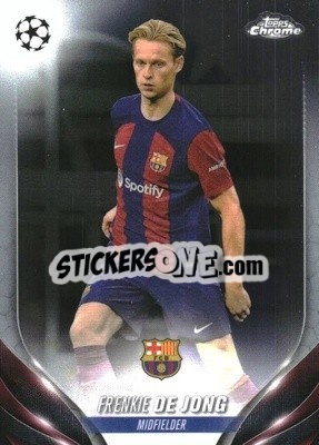 Sticker Frenkie de Jong - UEFA Club Competitions Chrome 2023-2024
 n. 166 - Topps