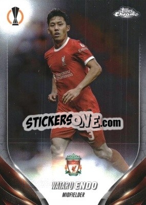 Sticker Wataru Endo - UEFA Club Competitions Chrome 2023-2024
 n. 170 - Topps