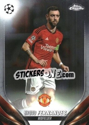 Sticker Bruno Fernandes - UEFA Club Competitions Chrome 2023-2024
 n. 178 - Topps