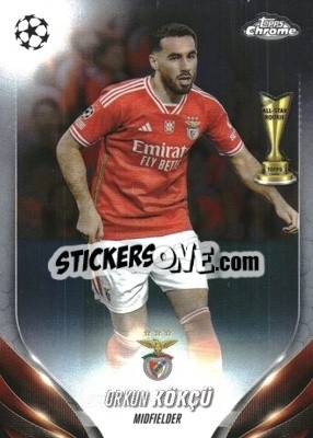 Sticker Orkun Kökçü - UEFA Club Competitions Chrome 2023-2024
 n. 188 - Topps