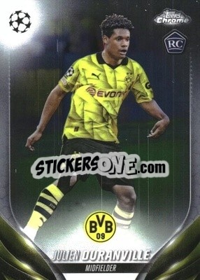 Sticker Julien Duranville - UEFA Club Competitions Chrome 2023-2024
 n. 191 - Topps